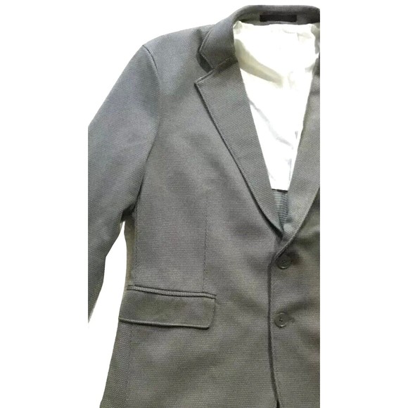 Haight And Ashbury Studio Canada Hopsack Blazer Size 38 Stretch Knit Cotton Dot - Picture 2 of 15